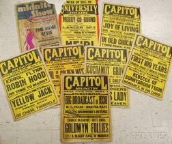 Twenty 1938 Movie Theater Window Cards